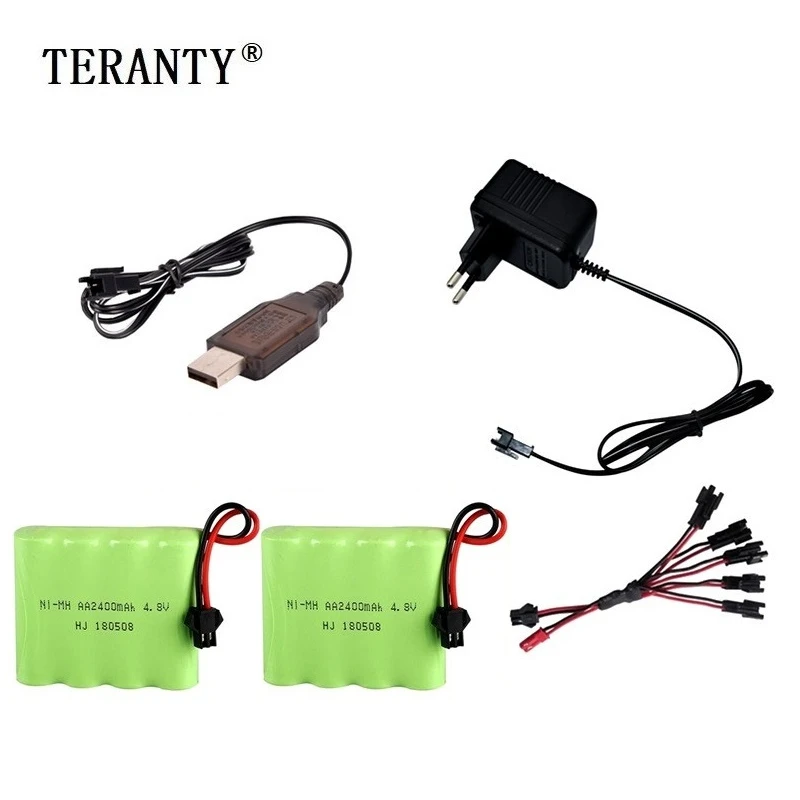

( M Model ) 4.8v 2400mah NiMH Battery For Rc toys Cars Tanks Robots Boats Guns Ni-MH 4.8v Rechargeable Battery 4*AA Battery Pack