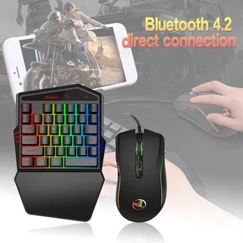 

Free Shipping Carprie Bluetooth 4.2 Wireless Keyboard Ergonomic Multicolor Backlight Game Wired Mouse Мышка Беспроводная