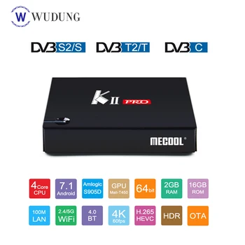 

Android 7.1 Smart TV Box KII PRO Decoder DVB-S2 DVB-T2 S905d Quad Core 2GB 16GB 4K Media Player DVB T2 S2 Dual Wifi Set Top Box