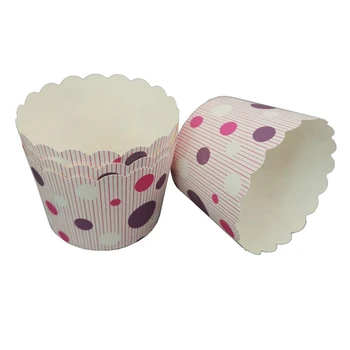 

50Pcs Color Dot Muffin Cupcake Paper Cup Cake Forms Cupcake Liner Baking Muffin Box Cup Case Party Tray Cake Mold Decor Tools
