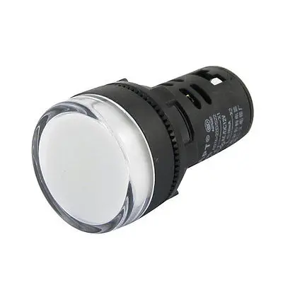 

Electrical Circuit White LED Signal Indicator Light AC/DC12V 20mA