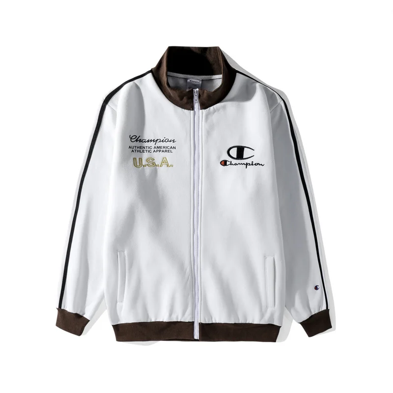 Аутентичный Чемпион вышитый логотип мужские женские толстовки свитер пуловер свитшот для взрослых - Цвет: 01