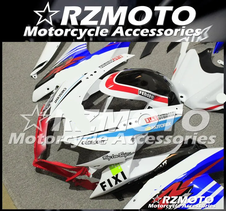 ABS мотоцикл обтекатель комплект для SUZUKI GSXR600 750 K8 2008-2010 год кузов литья под давлением Магазин № 1138