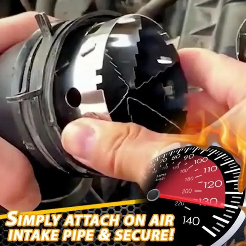 Car Turbocharger Car Turbocharger Adapter Air Gas Fuel Saver Fan Modified Accelerator Turbine Fuel Saver