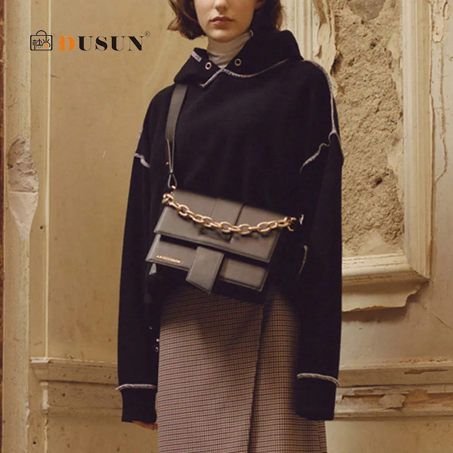 

Fashion Patchwork Chain Ladies Messenger Bag Stitching PU Leather Shoulder Messenger Bag Casual Ladies Diagonal Small Bag 2019