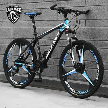 

Mountain Bike Trail Bikes Bicycle 26" 27 Speed Men MTB Lightweight Carbon Steel Frame Dual Suspension Disc Brake