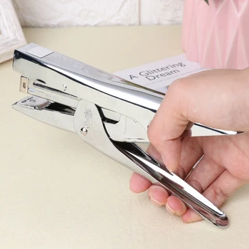 

Durable Metal Heavy Duty Paper Plier Stapler Desktop Stationery Office Supplies 53CC
