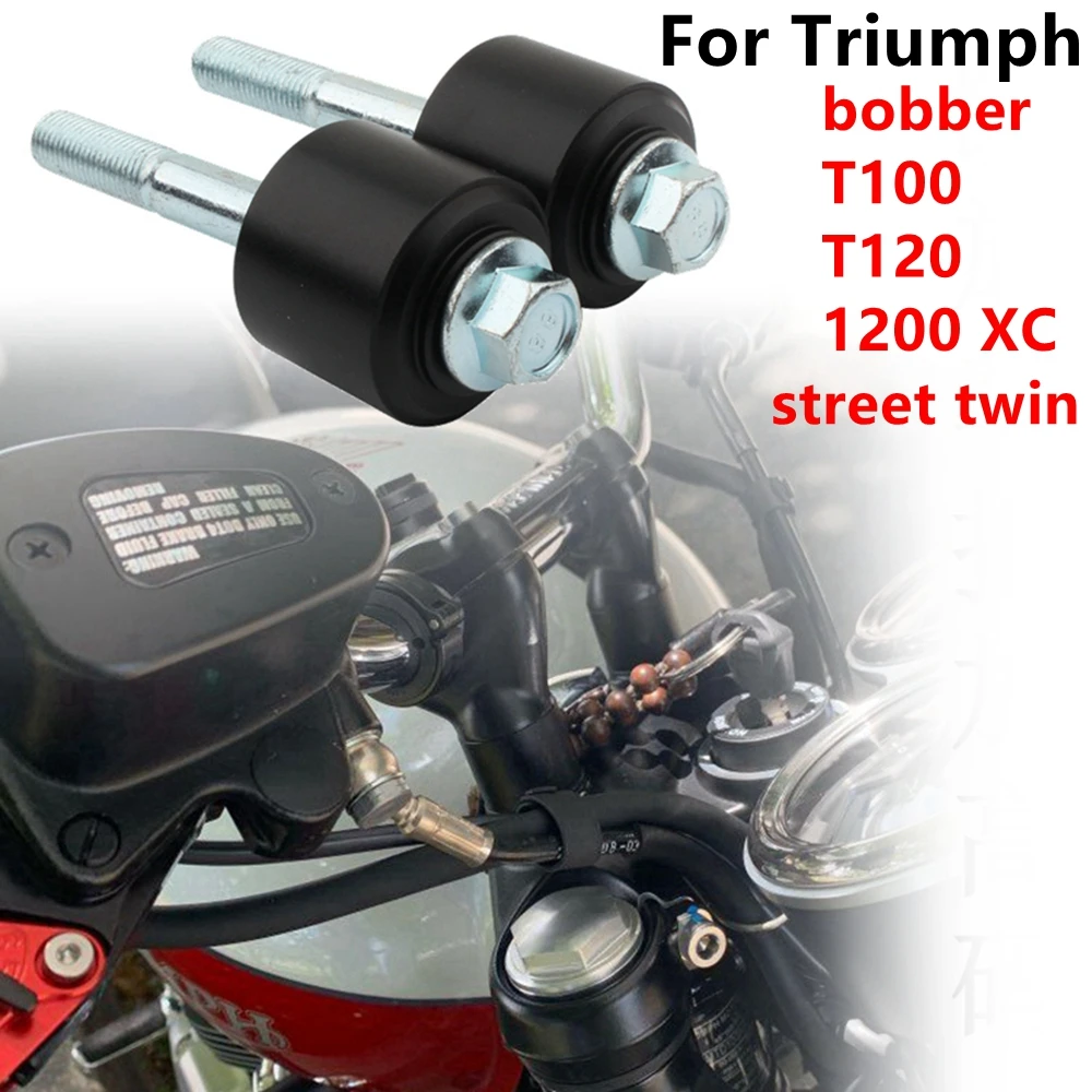 Moto Manubrio Riser Morsetto Spacer Bar Mount Per Triumph Bonneville T100 T120 Bobber Black Scrambler 1200Xc Street Twin