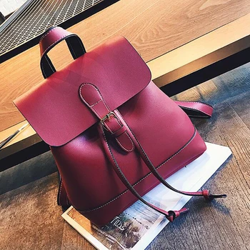 

LKEEP Vintage Rucksack Women Multifunctional School Backpack For Teenage Girls Large Capacity Drawstring Travel Backpacks