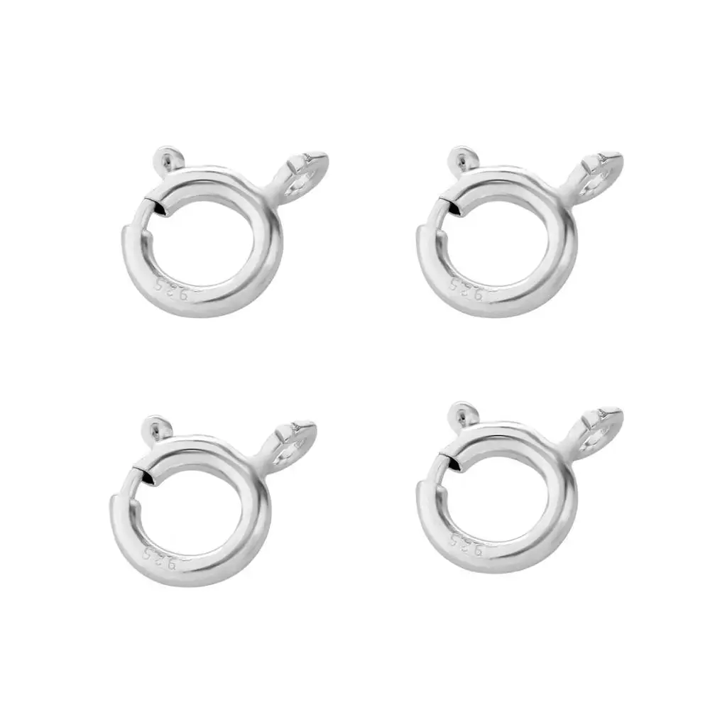 Sterling Silver 5.5mm Spring Ring Clasp Closed Ring