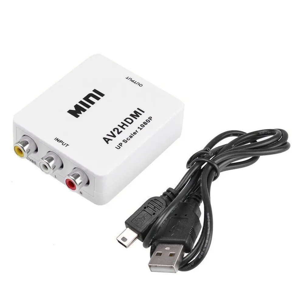 RCA AV к HDMI конвертер адаптер композитный для nintendo NES SNES PS1 SEGA DVD+ AC