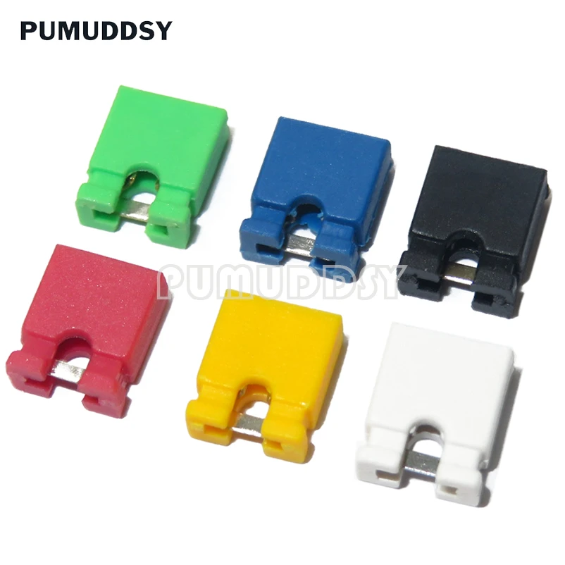 100pcs Pitch 2.4mm Pin Header Jumper Shorted Cap & Headers & Wire