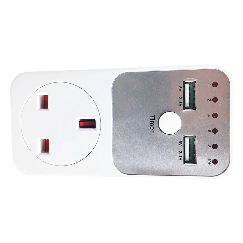 ЕС/Великобритания USB таймер обратного отсчета умный переключатель времени таймер управление розетка умный дом настенный стол USB зарядное устройство адаптер штекер r
