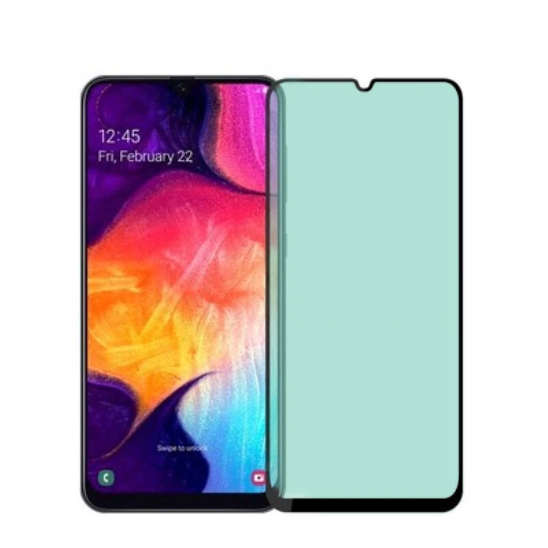 Защитное закаленное стекло зеленого цвета для Samsung A50 Защита экрана Galaxy A10 A20 A70 A30