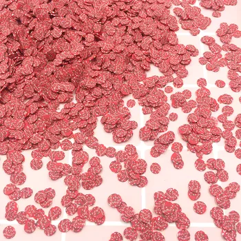 

100g/lot 5mm Polymer Sliced Meat Slices Hot Clay Sprinkles for Crafts DIY Making Nail Art Decorations Parts Wholesale