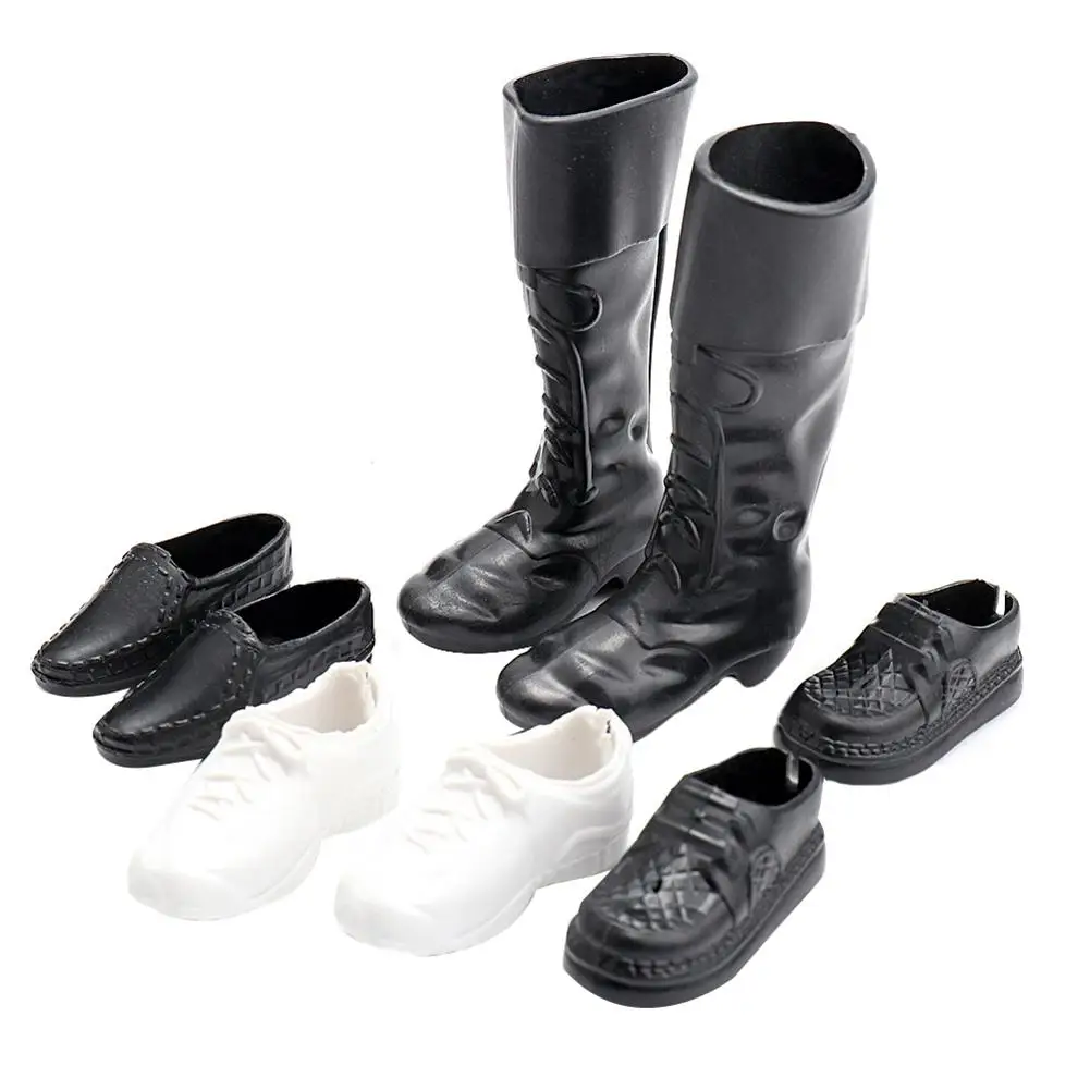 

4Pairs Mini Plastic Shoes High Boots for 12inch 1/6 BJD Doll Boyfriend Russian DIY handmade Doll Accessories