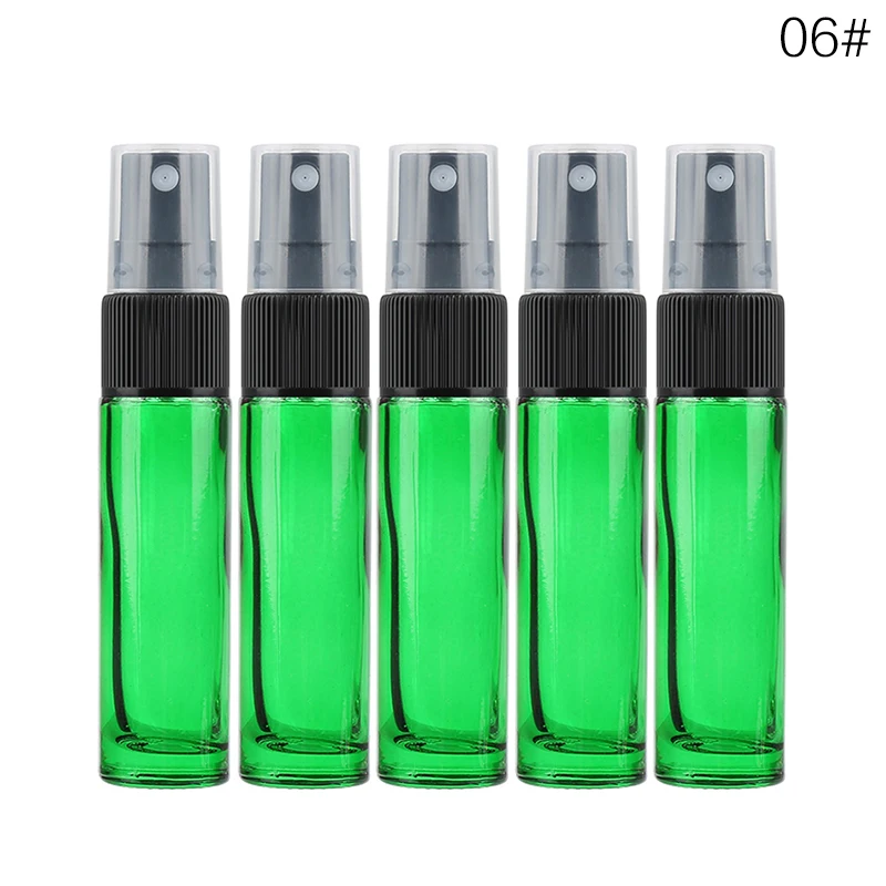 06 10ML 5PCS Градиент цвета 10 мл Портативный Путешествия многоразового Spary флаконы с парфюмированным маслом пустые косметические контейнеры для пульверизаторов бутылка Простота в использовании - Цвет: 06 10ML 5PCS