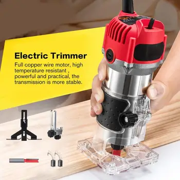 

Multi-Function Electric Woodworking Trimmer Cutter Wood Milling Engraving Slotting Engraving Machine Router