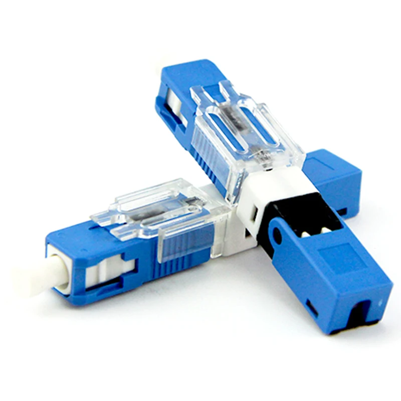 HOT-100PCS FTTH SC UPC оптический Fibe быстрый разъем SC PC FTTH волоконно-оптический Быстрый разъем встроенный тип ESC250D SC разъем