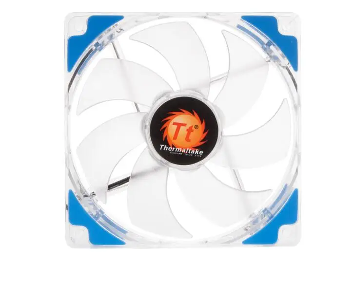 Thermaltake вентилятор 12 светодиодный RGB шасси вентилятора радиатора(материнская плата связь/снижение вибрации/15 светодиодный свет/6 pin интерфейс - Цвет лезвия: blue