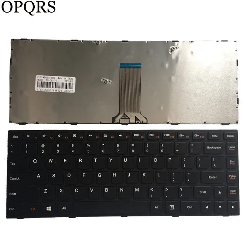 Новинка для Lenovo IdeaPad B40 B40-30 B40-45 B40-70 B40-80U Z40 Z40-70 Z40-75 английская клавиатура ноутбука