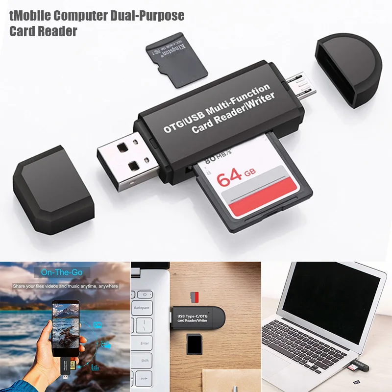 Многофункциональный считыватель карт USB 3,0/2,0 Поддержка TF/SD карты для ноутбука телефон SD998