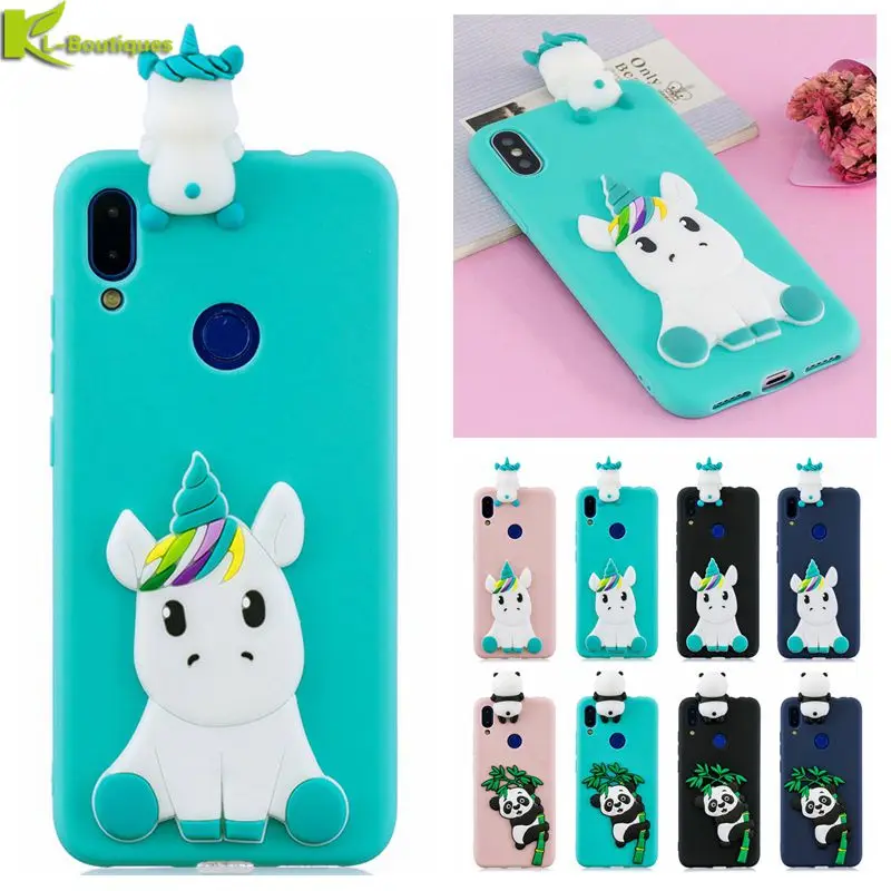 

for xiaomi redmi note 7 Case on sFor Coque Xiomi Xiaomi Redmi Note 7 5 6 Pro Cover Cartoon 3D Unicorn Soft Silicone Phone Case