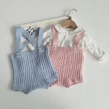

Baby Knitted Bodysuit Autumn Clothes Newborns Baby Jumpsuits Outfits 0-24m Toddler Infantil Knit Overalls One Pieces