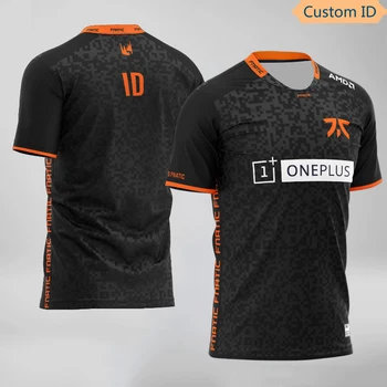 

LOL LEC S10 CSGO Dota2 Fnatic Esports Team Trikots Angepasst Name Fans Spiel T Shirt Für Männer Frauen Custom ID tees Hemd