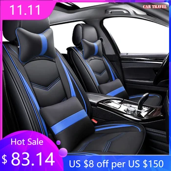 

CAR TRAVEL Leather car seat cover For land cruiser 100 kia niro chevrolet lacetti w124 seat ibiza 6l lada granta car seat
