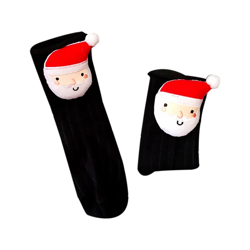 Рождественские носки для малышей мягкие носки с принтом из мультфильмов нескользящие носки для маленьких мальчиков и девочек