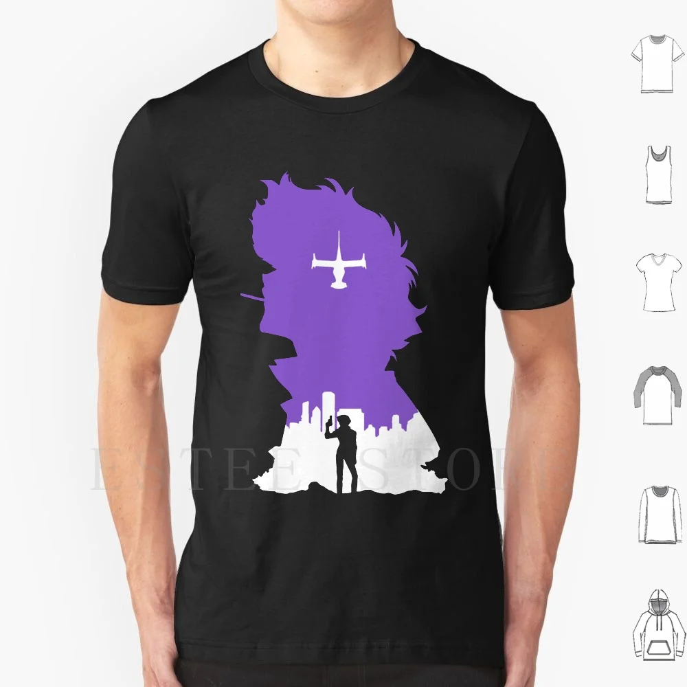 Cowboy Bebop Retro Vintage T Shirt Cotton Men Diy Print Cowboy Bebop Anime Bebop Cowboy Manga Space Spike Cowboy Bounty