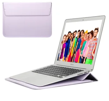 

Sleeve Bag Case For Macbook Air 13 Pro Retina 12 15 Laptop Case For Macbook Air 13 Stand Cover Waterproof PU Leather Laptop Bag