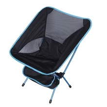 Portable Collapsible Moon Chair Fishing Camping BBQ Stool Folding Extended Hiking Seat Garden Ultralight Office Home Furniture
