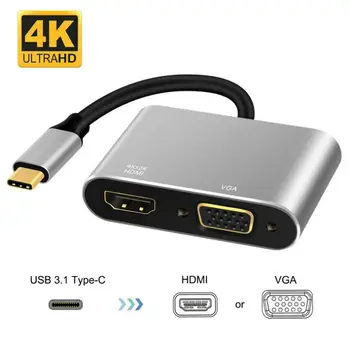 

Type-C Hub USB C Docking Station Type C to HDMI USB3.0 VGA PD Adapter for MacBook Samsung Huawei usb3.1 converter 3 in 1