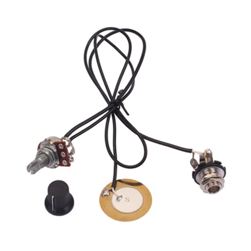 

Piezo Transducer Pickup Amplifier for Guitar Violin Ukulele Banjo Cigar Box Y51D