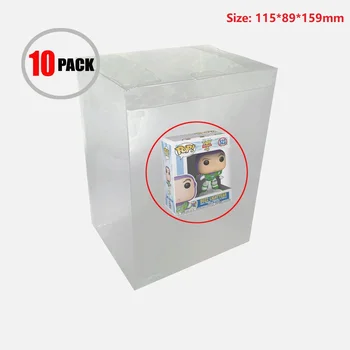 

Ruitroliker 10Pcs Protector Case Clear Dust Cover Sleeve Pack protective shell Game Storage Collection Box for Funko pop