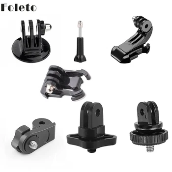 

Foleto Tripod Adapter Convert Base 1/4" Mount for Gopro Accessories Monopod Tripod for Go pro Hero 7 6 5 xiaomi yi aee Holder