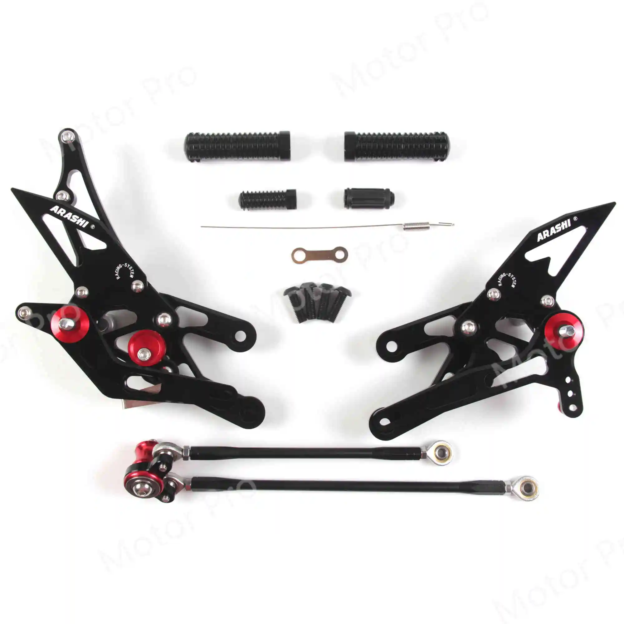 Регулируемые подножки для Honda CBR1000RR 2004-2007 аксессуары для мотоциклов Peg Rearsets педаль CBR 1000 RR CBR1000 1000RR - Цвет: 2.0 Black