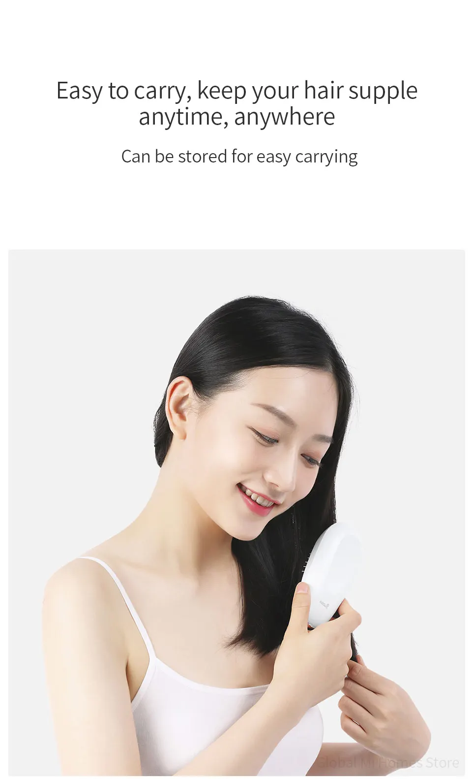 Xiaomi Youpin XW Уход за волосами отрицательных ионов гребень Блокировка вода питание волосы гладкие нестатические Быстрая зарядка высокая продолжительность портативный