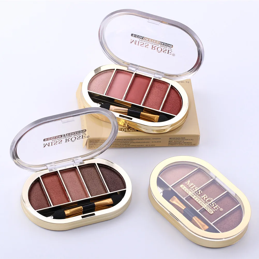 Перламутровые блестящие тени для век Matt Smokey Matte Eyeshadow Palette длительный макияж тени для век Косметика Макияж 5 цветов