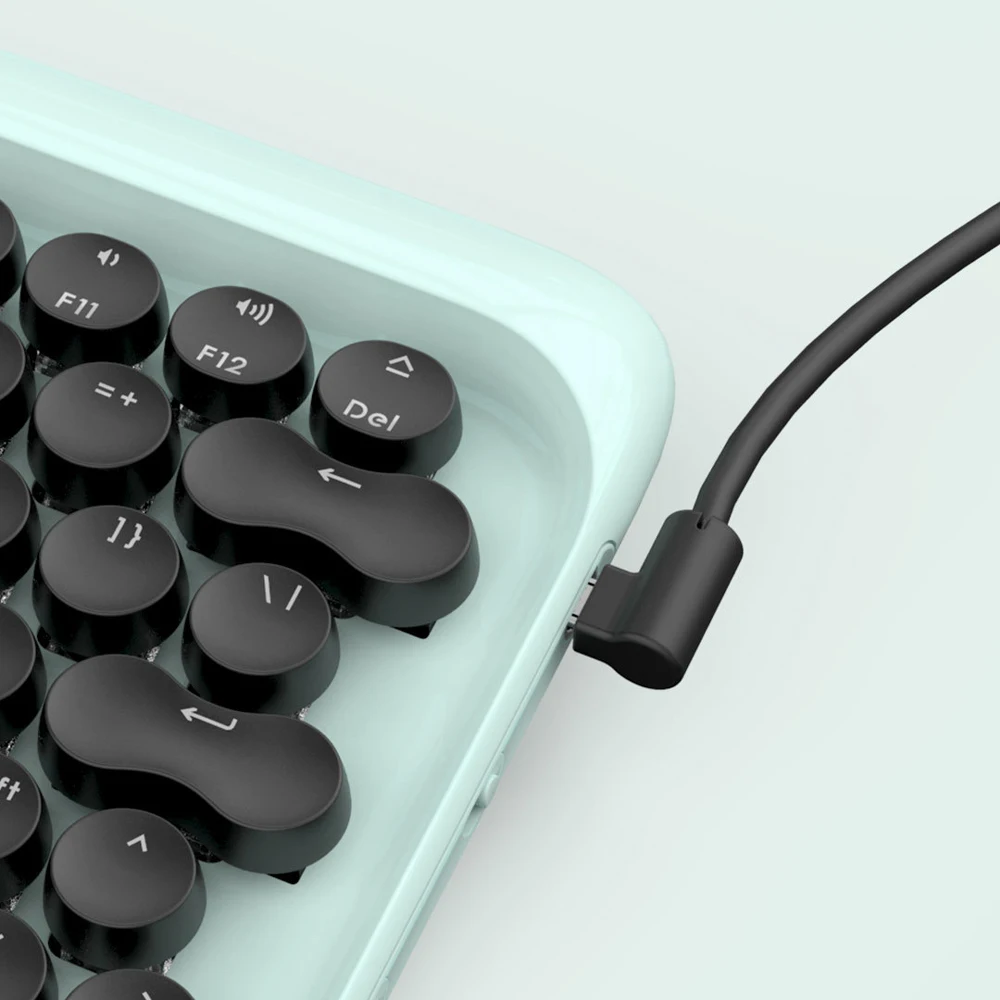 YouPin LOFREE механическая клавиатура Беспроводная Bluetooth Регулируемая подсветка синие