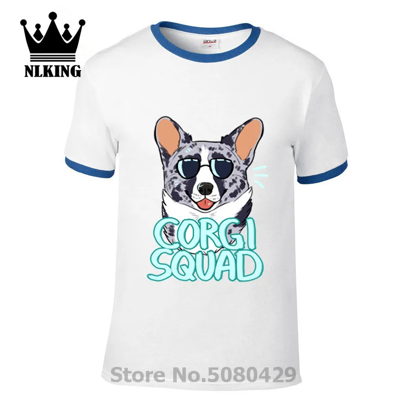 Забавная винтажная одежда для собак Tranger things CORGI SQUAD merle Футболка мужская футболка