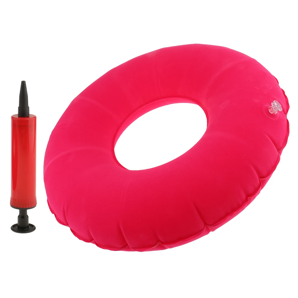 3 Colors Seat Donut Cushion Inflatable Ring - Comfortable Hemorrhoid Pillow for Bed Sores, Haemorrhoid
