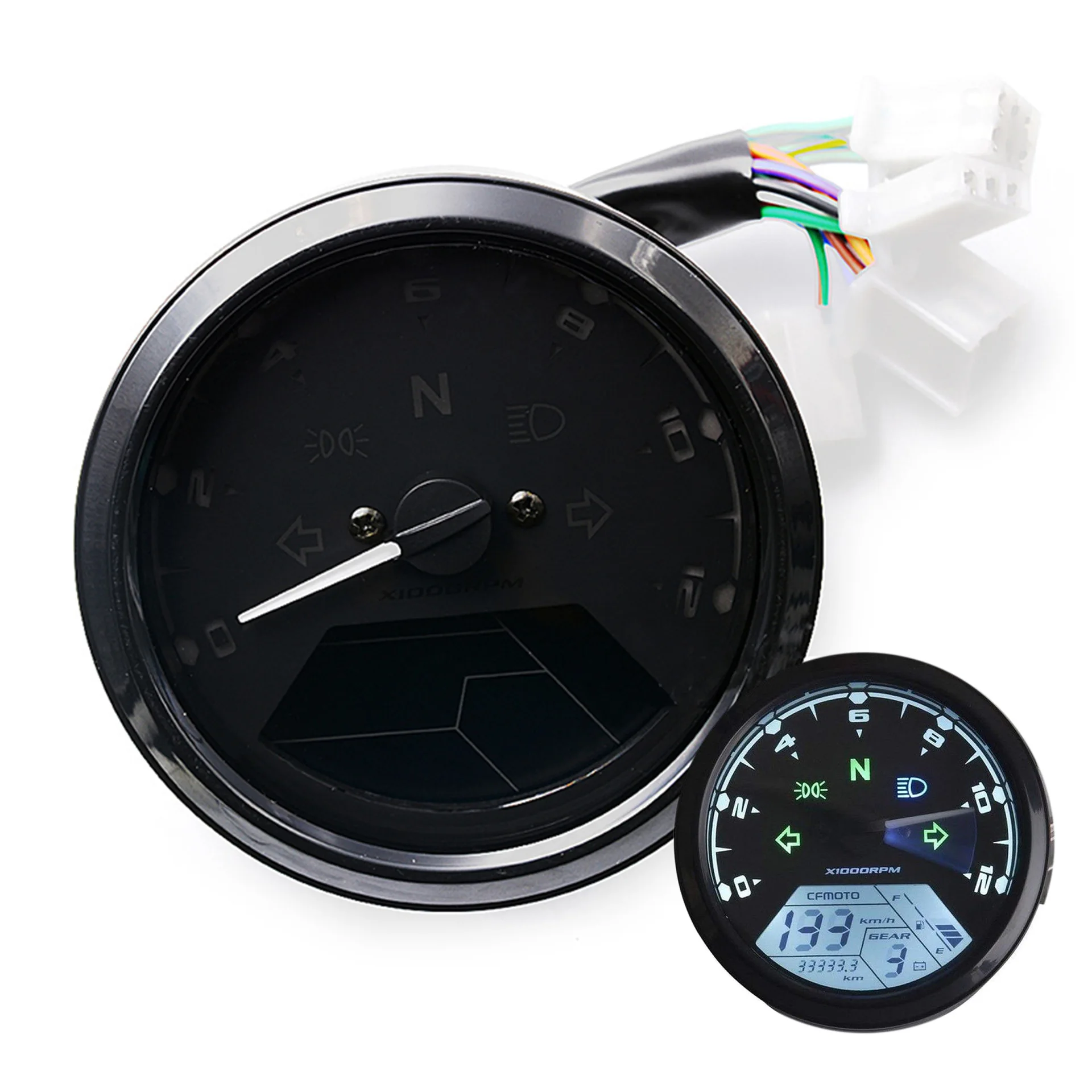 

Cross Border for 12V Motorcycle Instrumentation Wholesale Modified Multi-functional Instrument Gongying Don Switch a Generation