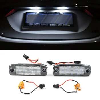 

2Pcs/Pair Auto Car LED Rear License Number Plate Lights White Tail Lamp For Hyundai Sonata 2010 2011 2012 2013
