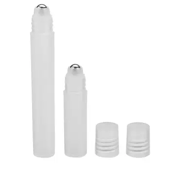 

25PCS 5ml/10ml Plastic Bottle Liquid Oil Oerfume Bottle With Stainless Steel Ball Essential Oil Bottles Travel Bottles