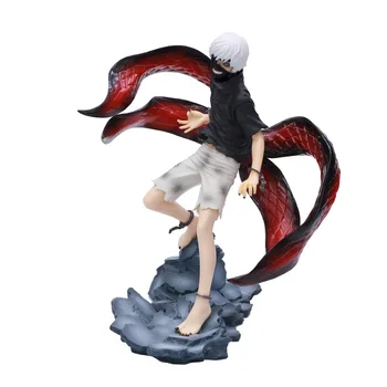 

22CM Tokyo Ghoul Action Figure Ken Kaneki PVC Statue Figure Collectible Model Toy Christmas Gift Face Change With Box