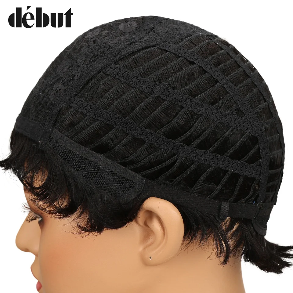 Дебютные бразильские remy волосы человеческие волосы парики для женщин кудрявые воды волна дамы короткие волосы парики Кудрявые Pixie парик продажи