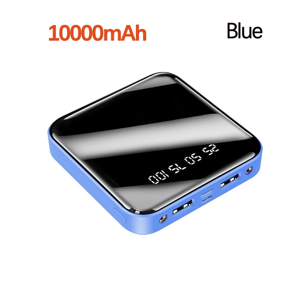 10000mAh Blue FLOVEME Мобильный Внешний аккумулятор power Bank 20000 мАч портативное зарядное устройство для iPhone 11 XR 8 power bank 10000 мАч для Redmi Poverbank - Цвет: 10000mAh Blue